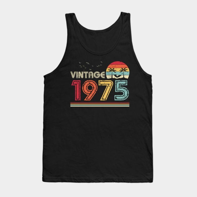 Vintage 1975 Limited Edition 46th Birthday Gift 46 Years Old Tank Top by Penda